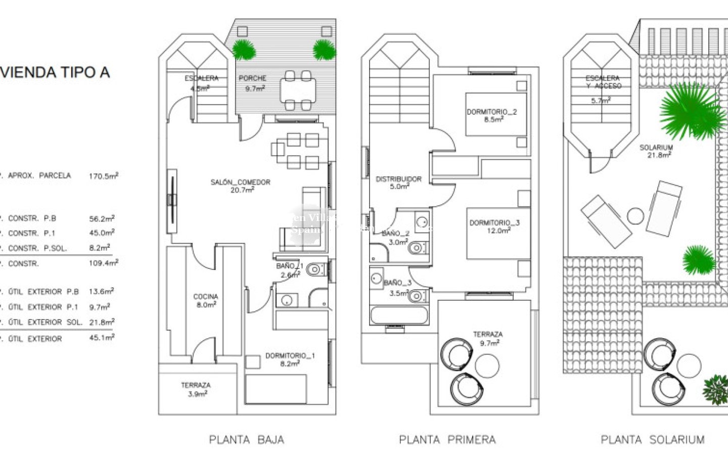 Neubau - Urbanisierung freistehende Villa - La Marina