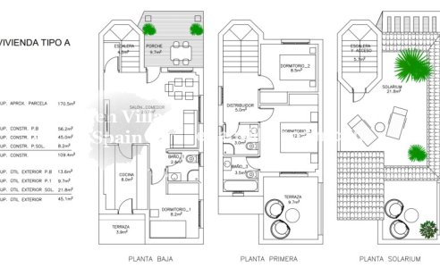 Neubau - Urbanisierung freistehende Villa - La Marina